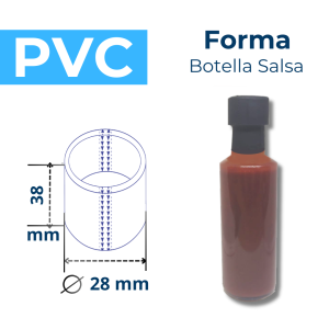 BOTELLA SALSA FORMA PVC