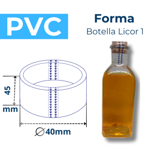 BOTELLA LICOR 1 FORMA PVC