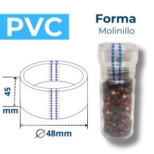 MOLINILLO FORMA PVC