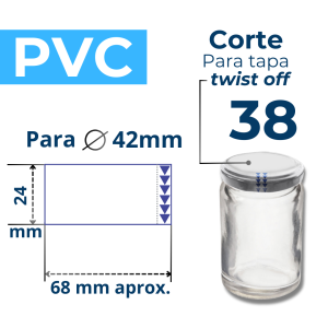 TWIST OFF 38 CORTE PVC