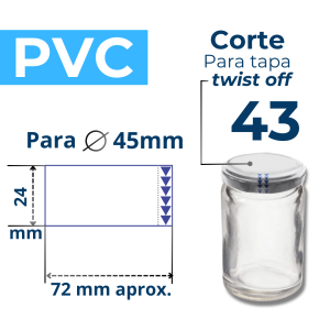 TWIST OFF 43 CORTE PVC