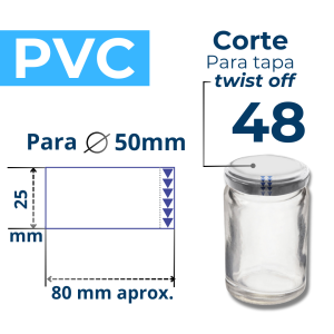 TWIST OFF 48 CORTE PVC