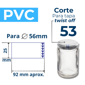 TWIST OFF 53 CORTE PVC