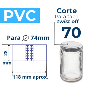TWIST OFF 70 CORTE PVC