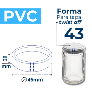 TWIST OFF 43 FORMA PVC