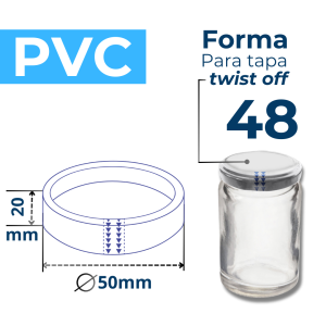 TWIST OFF 48 FORMA PVC