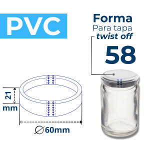 TWIST OFF 58 FORMA PVC