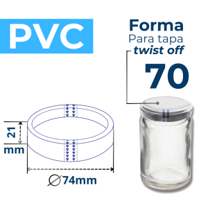 TWIST OFF 70 FORMA PVC