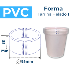 TARRINA HELADO 1 FORMA PVC