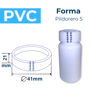 PILDORERO 5 FORMA PVC