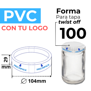 TWIST OFF 100 PERSONALIZADO FORMA PVC