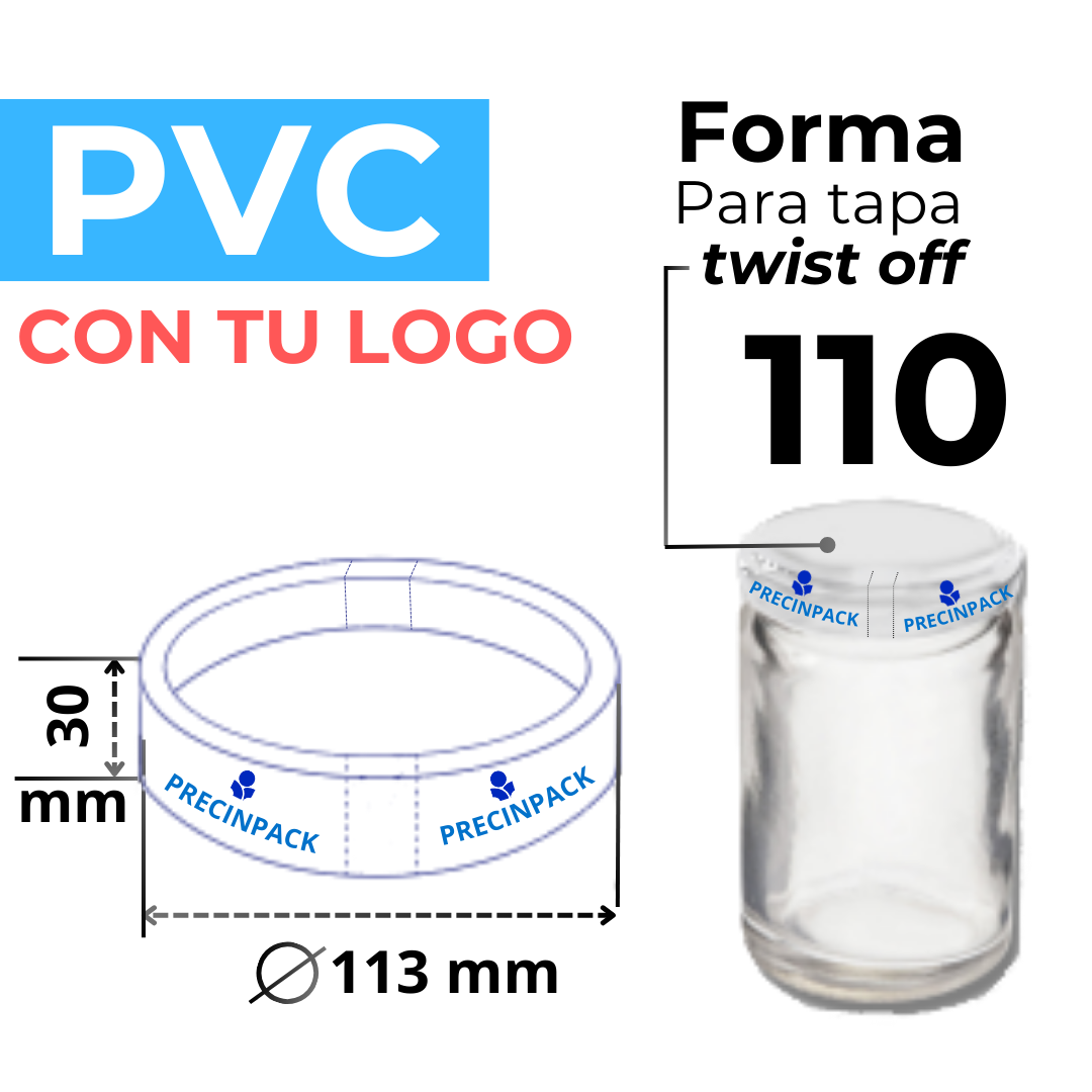 TWIST OFF 110 PERSONALIZADO FORMA PVC