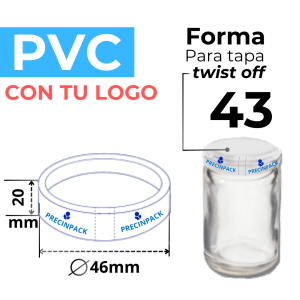TWIST OFF 43 PERSONALIZADO FORMA PVC