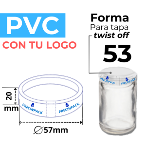 TWIST OFF 53 PERSONALIZADO FORMA PVC
