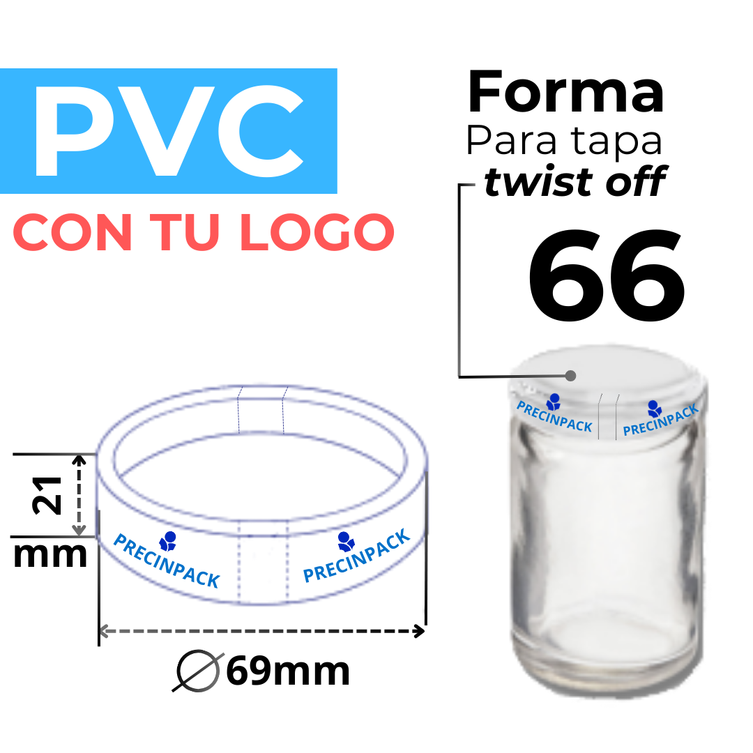 TWIST OFF 66 PERSONALIZADO FORMA PVC