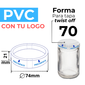 TWIST OFF 70 PERSONALIZADO FORMA PVC