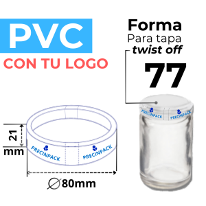 TWIST OFF 77 PERSONALIZADO FORMA PVC