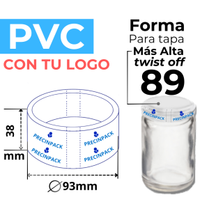 TWIST OFF 89 MAS ALTA PERSONALIZADO FORMA PVC