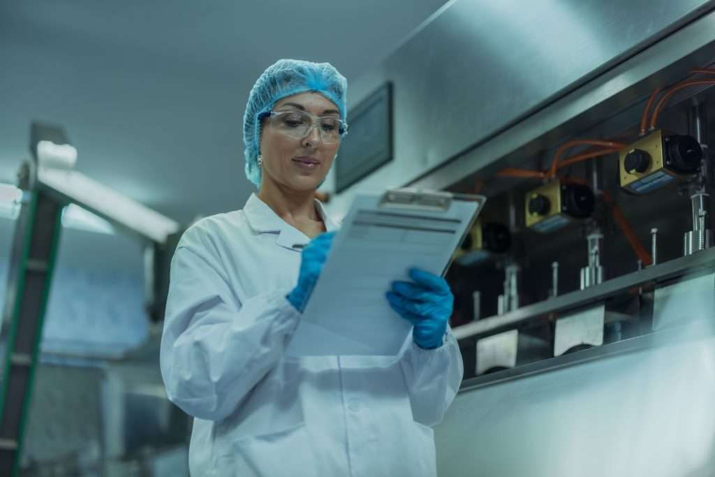 Fase de control de calidad en la integridad de un producto